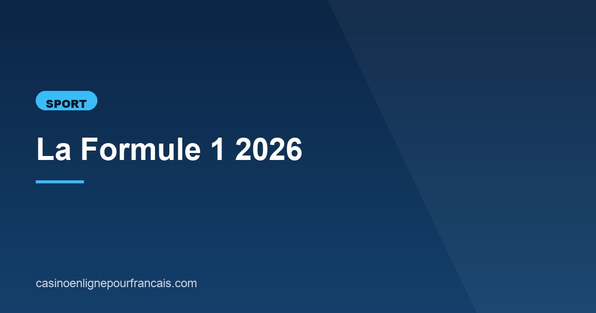 Illustration de l'article consacré à la Formule 1 2026