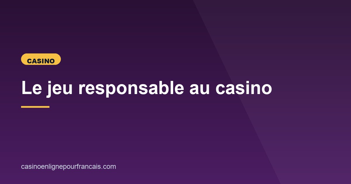 Illustration de l'article consacré au jeu responsable au casino